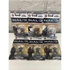 Halo Nano Metalfigs 100% Die Cast Metal Set 6